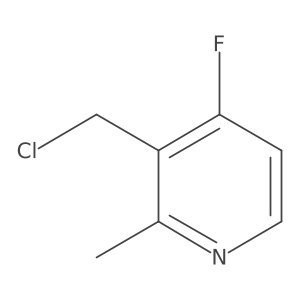 3-(Chloromethyl)-4-fluoro-2-methylpyridine Structure