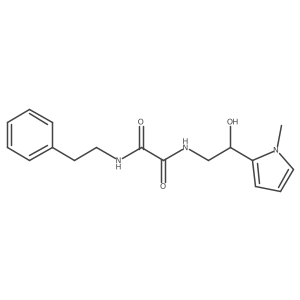 N1-(2-hydroxy-2-(1-methyl-1H-pyrrol-2-yl)ethyl)-N2-phenethyloxalamide Structure