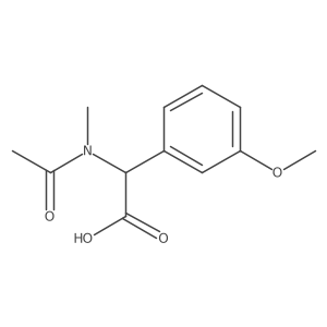 2-(3-methoxyphenyl)-2-(N-methylacetamido)acetic acid Structure