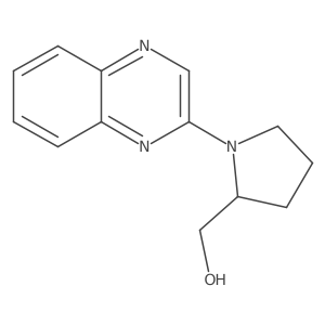 (1-(Quinoxalin-2-yl)pyrrolidin-2-yl)methanol结构式