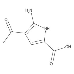 4-acetyl-5-amino-1H-pyrrole-2-carboxylic acid结构式
