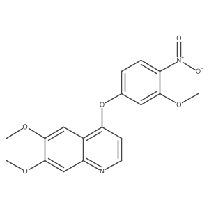 6,7-Dimethoxy-4-(3-methoxy-4-nitrophenoxy)quinoline结构式
