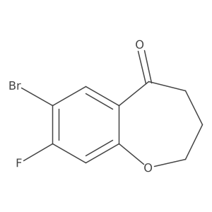 7-Bromo-8-fluoro-3,4-dihydrobenzo[b]oxepin-5(2H)-one Structure