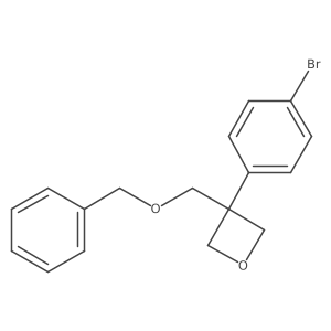3-((Benzyloxy)methyl)-3-(4-bromophenyl)oxetane结构式