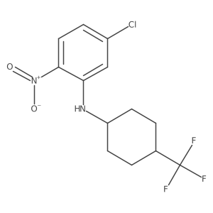 Benzenamine, 5-chloro-2-nitro-N-[4-(trifluoromethyl)cyclohexyl]- Structure