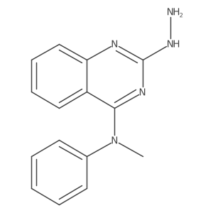 2-hydrazinyl-N-methyl-N-phenyl-4-Quinazolinamine结构式
