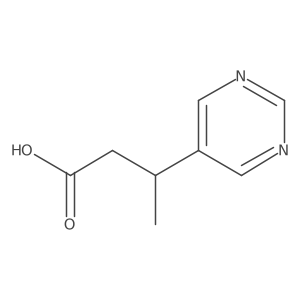 3-(Pyrimidin-5-yl)butanoic acid Structure