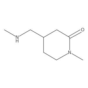 1-Methyl-4-[(methylamino)methyl]piperidin-2-one Structure