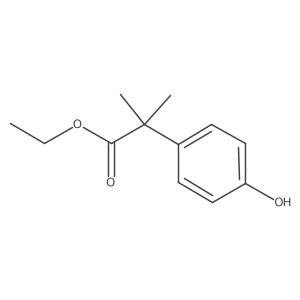 Ethyl 2-(4-hydroxyphenyl)-2-methylpropanoate结构式