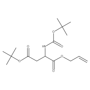 1-Allyl 4-(tert-butyl) (tert-butoxycarbonyl)-L-aspartate Structure