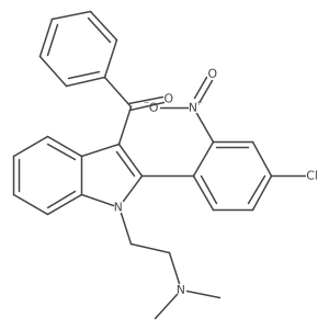 [2-(4-Chloro-2-nitrophenyl)-1-[2-(dimethylamino)ethyl]-1H-indol-3-yl]phenylmethanone Structure