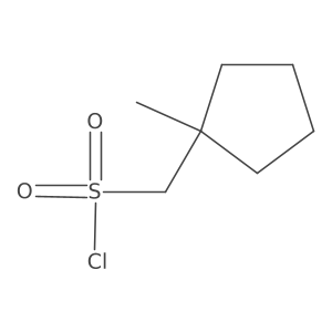 (1-Methylcyclopentyl)methanesulfonyl chloride Structure