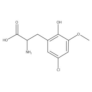 2-Amino-3-(5-chloro-2-hydroxy-3-methoxyphenyl)propanoic acid Structure