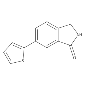 6-(Thiophen-2-yl)isoindolin-1-one结构式