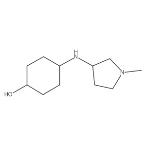 (1r,4r)-4-((1-Methylpyrrolidin-3-yl)amino)cyclohexanol结构式