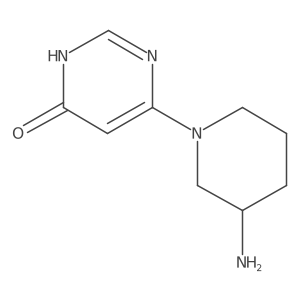 6-(3-Aminopiperidin-1-yl)-3,4-dihydropyrimidin-4-one结构式