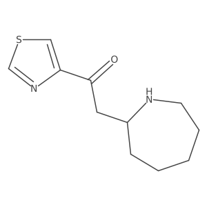 2-(Azepan-2-yl)-1-(1,3-thiazol-4-yl)ethan-1-one Structure