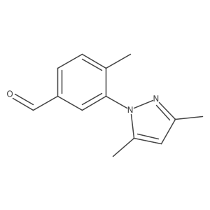 3-(3,5-dimethyl-1H-pyrazol-1-yl)-4-methylbenzaldehyde Structure