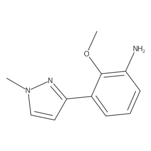 2-Methoxy-3-(1-methyl-1H-pyrazol-3-yl)benzenamine Structure