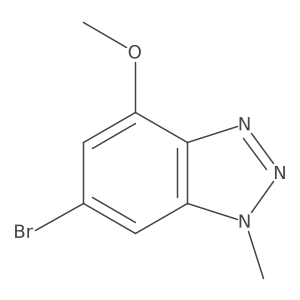 6-bromo-4-methoxy-1-methyl-1H-benzo[d][1,2,3]triazole Structure