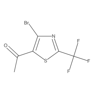 1-(4-Bromo-2-(trifluoromethyl)thiazol-5-yl)ethanone结构式
