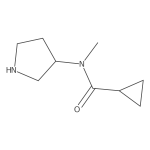 (S)-N-methyl-N-(pyrrolidin-3-yl)cyclopropanecarboxamide Structure