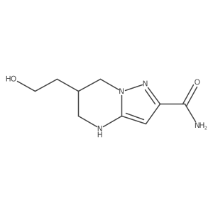 6-(2-hydroxyethyl)-4H,5H,6H,7H-pyrazolo[1,5-a]pyrimidine-2-carboxamide Structure