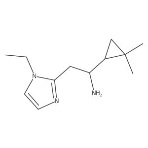 1H-Imidazole-2-ethanamine, I+/--(2,2-dimethylcyclopropyl)-1-ethyl-结构式