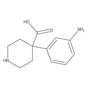 4-(3-Aminophenyl)piperidine-4-carboxylic acid Structure