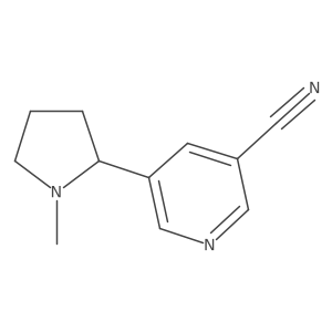 5-[(2S)-1-Methyl-2-pyrrolidinyl]-3-pyridinecarbonitrile结构式