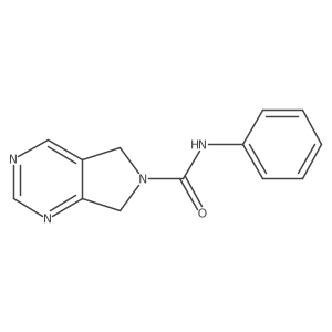 N-phenyl-5H-pyrrolo[3,4-d]pyrimidine-6(7H)-carboxamide结构式