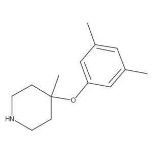 4-(3,5-Dimethylphenoxy)-4-methylpiperidine Structure