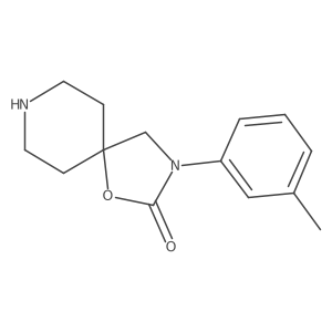 3-(3-Methylphenyl)-1-oxa-3,8-diazaspiro[4.5]decan-2-one结构式