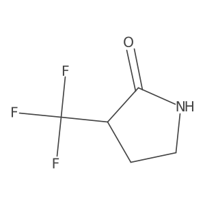3-(Trifluoromethyl)pyrrolidin-2-one结构式