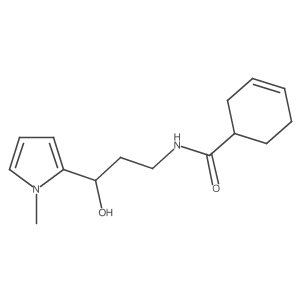 N-(3-hydroxy-3-(1-methyl-1H-pyrrol-2-yl)propyl)cyclohex-3-enecarboxamide Structure