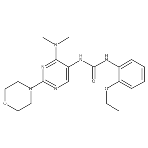1-(4-(Dimethylamino)-2-morpholinopyrimidin-5-yl)-3-(2-ethoxyphenyl)urea Structure