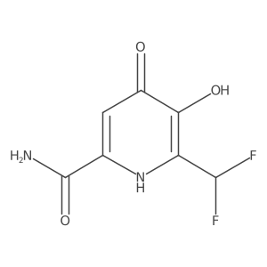 2-(Difluoromethyl)-3,4-dihydroxypyridine-6-carboxamide Structure