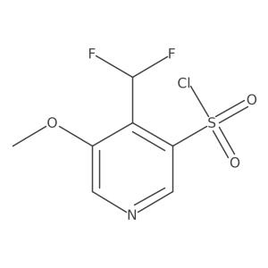 4-(Difluoromethyl)-5-methoxypyridine-3-sulfonyl chloride结构式