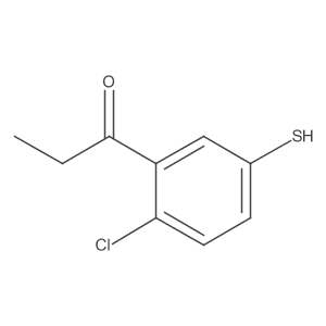 1-(2-Chloro-5-mercaptophenyl)propan-1-one结构式