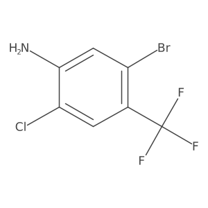 5-Bromo-2-chloro-4-(trifluoromethyl)aniline Structure