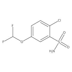 2-Chloro-5-(difluoromethoxy)benzenesulfonamide Structure