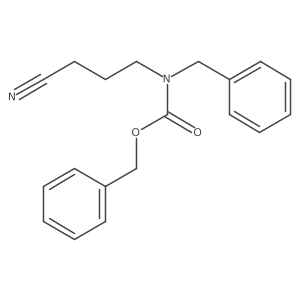 benzyl N-benzyl-N-(3-cyanopropyl)carbamate Structure