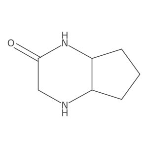 octahydro-1H-cyclopenta[b]pyrazin-2-one Structure