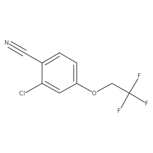 2-Chloro-4-(2,2,2-trifluoroethoxy)benzonitrile结构式