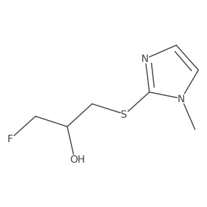 1-fluoro-3-[(1-methyl-1H-imidazol-2-yl)sulfanyl]propan-2-ol Structure