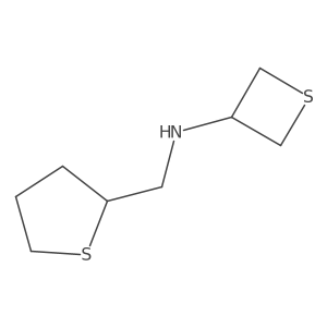N-((Tetrahydrothiophen-2-yl)methyl)thietan-3-amine结构式