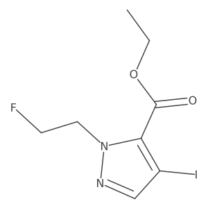 ethyl 1-(2-fluoroethyl)-4-iodo-1H-pyrazole-5-carboxylate Structure