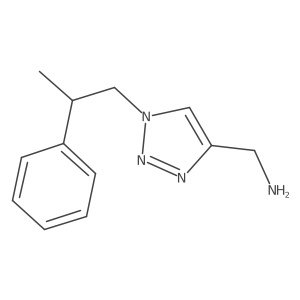 (1-(2-phenylpropyl)-1H-1,2,3-triazol-4-yl)methanamine结构式