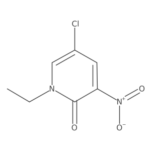 5-chloro-1-ethyl-3-nitro-2(1H)-Pyridinone结构式