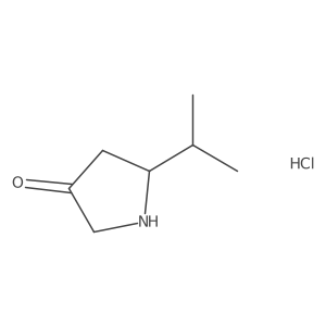 5-Isopropylpyrrolidin-3-one hcl Structure